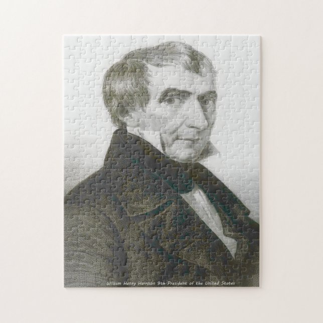 William Harrison 9. Präsident von Amerika. Puzzle (Vertikal)