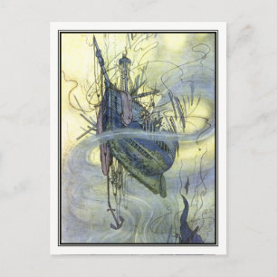 William Heath Robinson - Altes Schiffswrack Postkarte