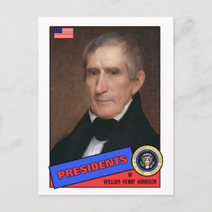 William Henry Harrison Baseball Card Postkarte