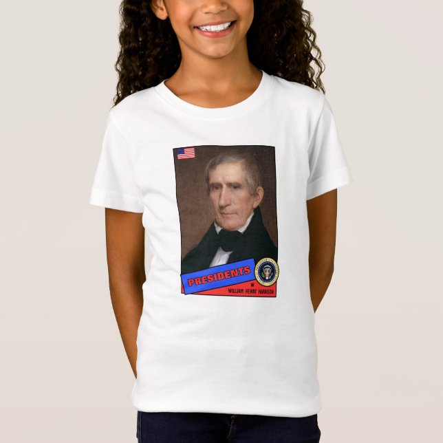 William Henry Harrison Baseball Card T-Shirt (Vorderseite)