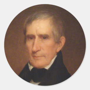 William Henry Harrison Runder Aufkleber