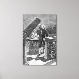 William Herschel entdeckt den Planeten Uranus Leinwanddruck