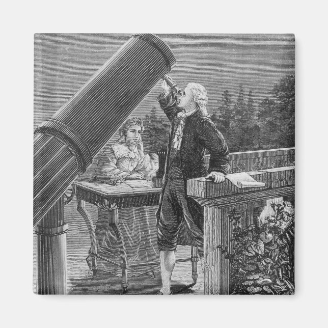 William Herschel entdeckt den Planeten Uranus Magnet (Vorne)