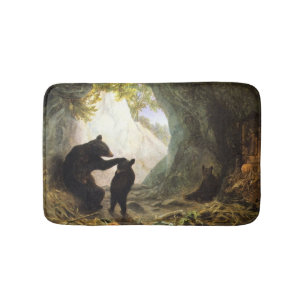 William Holbrook Bart Bear and Cubs 1864 Badematte