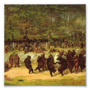 William Holbrook Bart - Der Bärentanz Fotodruck