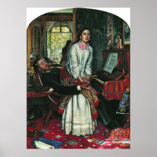 William Holman Hunt Awakening Conscience Poster