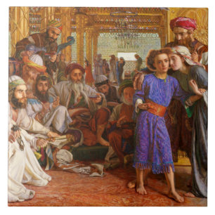 William Holman Hunt - Das Finden des Erretters Fliese