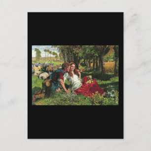 William Holman Hunt Der gemietete Schäfer Postkarte