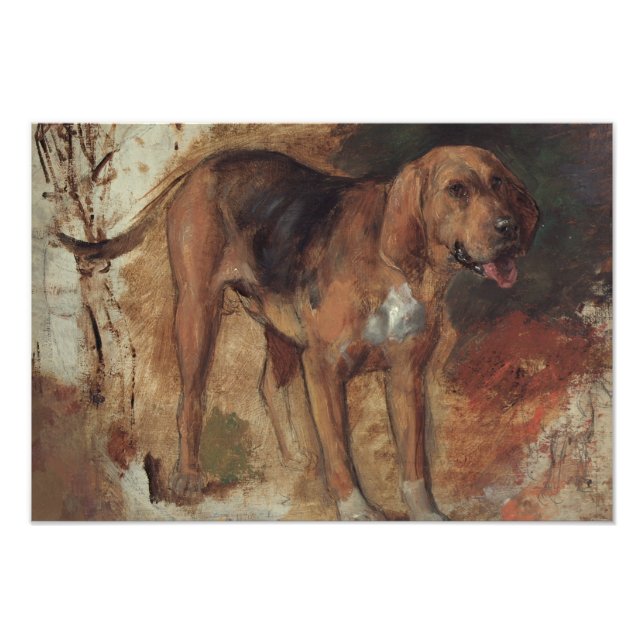 William Holman Hunt - Study of a Bloodhound Fotodruck (Vorne)