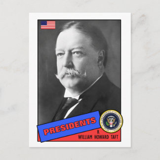 William Howard Taft Baseball Card Postkarte