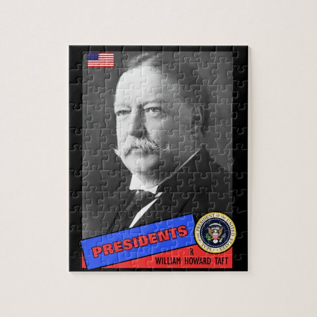 William Howard Taft Baseball Card Puzzle (Vertikal)