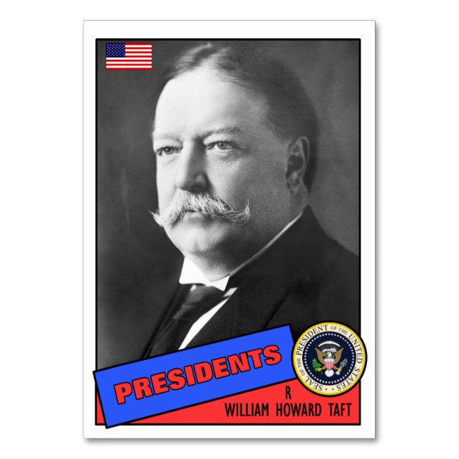 William Howard Taft Baseball Card Tischnummer (Vorderseite)