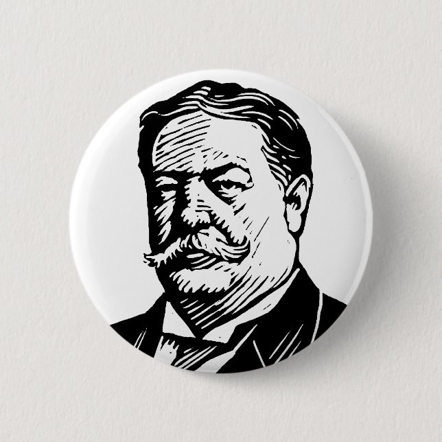 William Howard Taft-Knopf Button (Vorderseite)