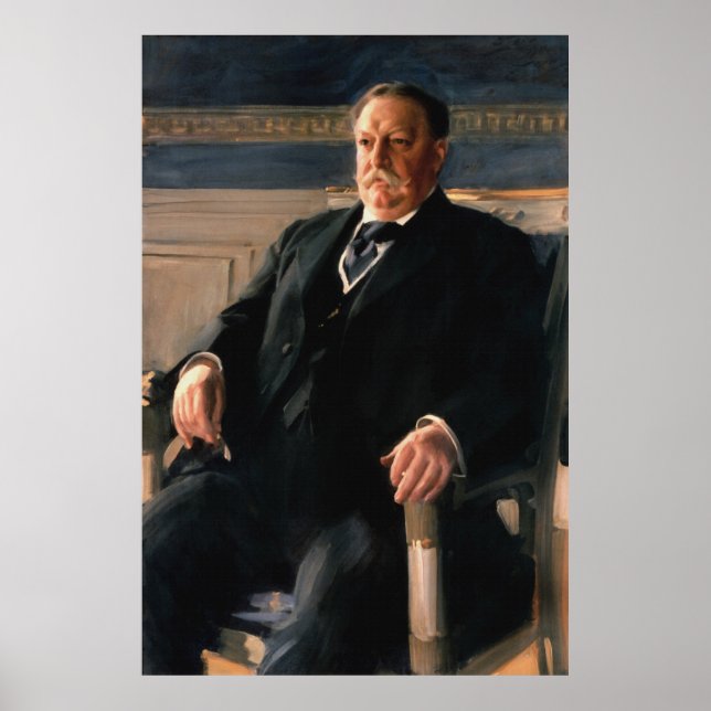 WILLIAM HOWARD TAFT Portrait by Anders L. Zorn Poster (Vorne)