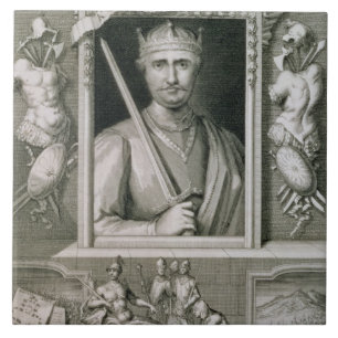 William I der Eroberer-(1027-87) König von Englan Fliese