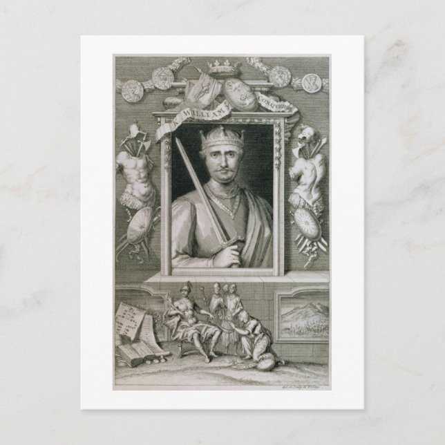 William I. der Eroberer (1027-87) König von Englan Postkarte (Vorderseite)