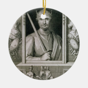 William I der Eroberer-(1027-87) König von England Keramikornament