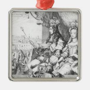 William III und Mary II Ornament Aus Metall