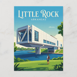 William J. Clinton Presidential Library USA ->  Wi Postkarte