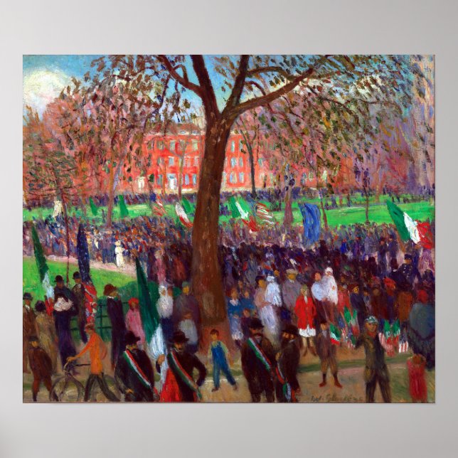 William J. Glackens Parade, Washington Square Poster (Vorne)