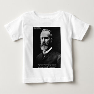 William James "Attitude" Wisdom Quote Geschenke &  Baby T-shirt