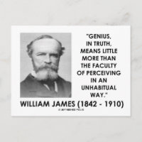 William James Genius, der eine ungewöhnliche Art w
