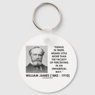 William James Genius, der eine ungewöhnliche Art w Schlüsselanhänger