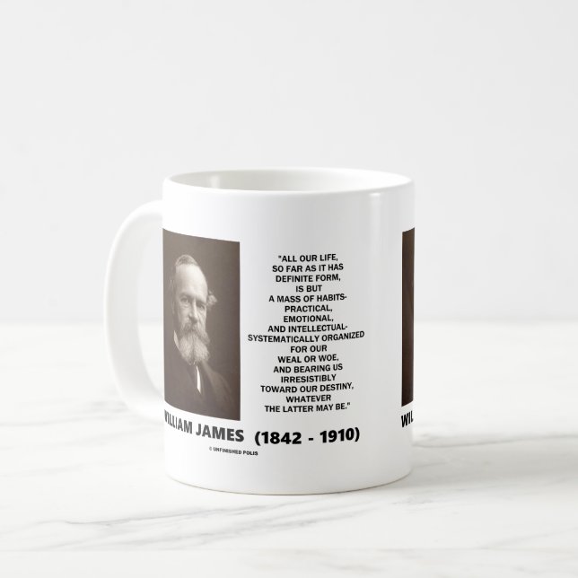 William James-Masse des Tasse (Vorderseite Links)