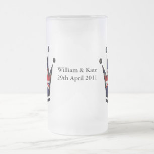William & Kate - 29. April 2011 Mattglas Bierglas
