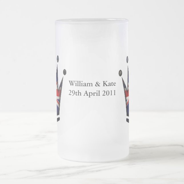 William & Kate - 29. April 2011 Mattglas Bierglas (Mittel)