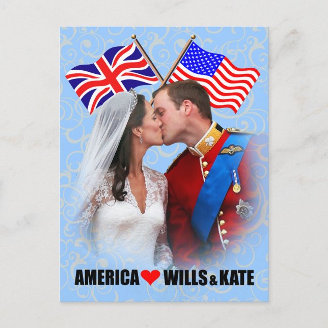 William & Kate - America Postcard Postkarte (Vorderseite)