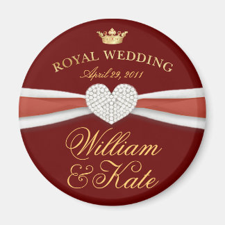 William & Kate - Königliche Hochzeit - Gedenkgesch Magnet