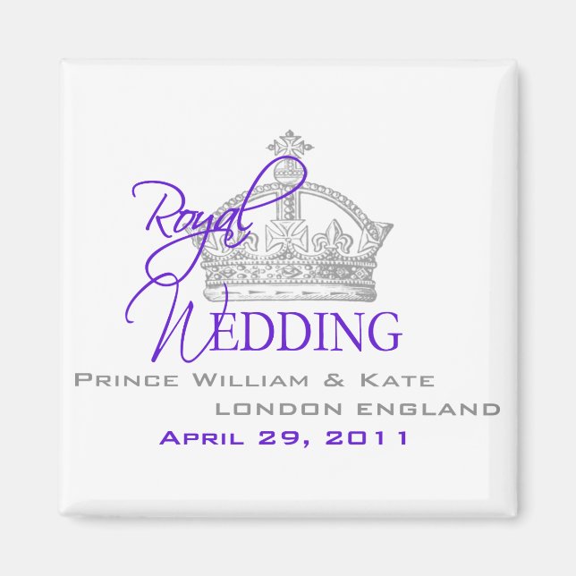 William & Kate Royal Wedding Magnet (Vorne)