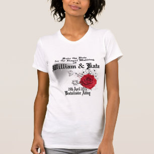 William & Kate Royal Wedding Sammlerstücke Souveni T-Shirt