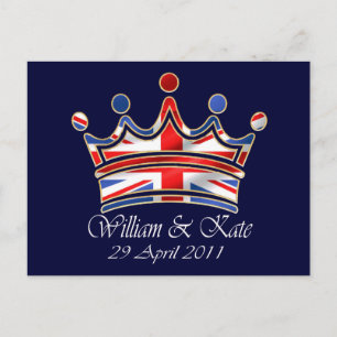 William & Kate Wedding Postkarte