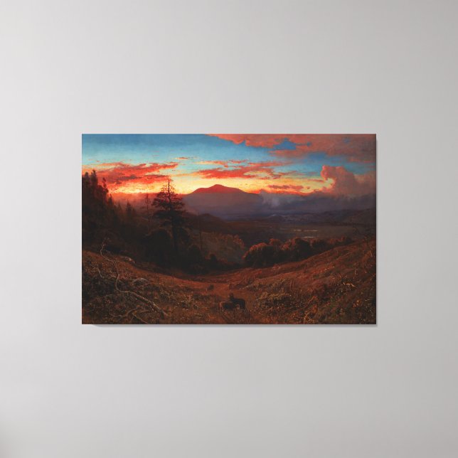 William Keith_Sunset on Mount Diablo Leinwanddruck (Vorderseite)