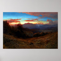 William Keith Sunset on Mount Diablo Marin Sunset