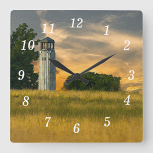 William Livingstone Lighthouse Wall Clock Quadratische Wanduhr