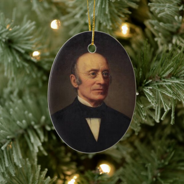 William Lloyd Garrison Keramik Ornament (Baum)