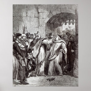 William Longchamp und Hugh de Pudsey Poster