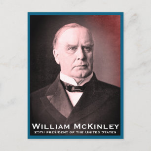 William McKinley, Politiker, amerikanischer Präsid Feiertagspostkarte