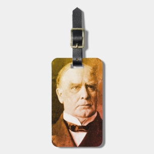 William McKinley, US-Präsident MAGA, "Tariff King" Gepäckanhänger
