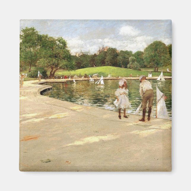 William Merritt Chase - Der See der Miniaturyacht Magnet (Vorne)