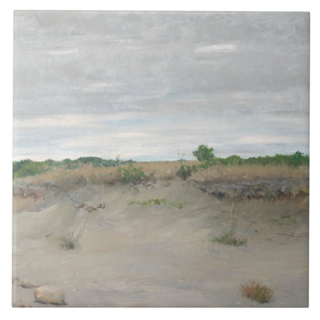 William Merritt Chase - Wind-Swept Sands Fliese (Vorderseite)