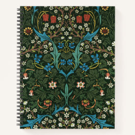 William Morris' (1834-1896) Tulpenmuster. Notizbuch