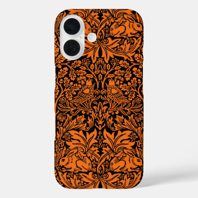 William Morris 1881 Vögel, Kaninchen-Muster Case-Mate iPhone Hülle (Rückseite)