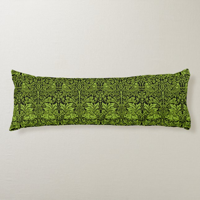 William Morris 1881 Vögel, Kaninchen-Muster Seitenschläferkissen (Vorderseite)
