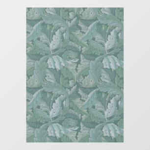 William Morris Acanthus-Blatt Tealblau-Muster Fensteraufkleber