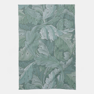 William Morris Acanthus-Blatt Tealblau-Muster Geschirrtuch
