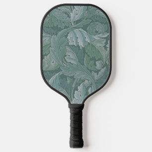 William Morris Acanthus-Blatt Tealblau-Muster Pickleball Schläger